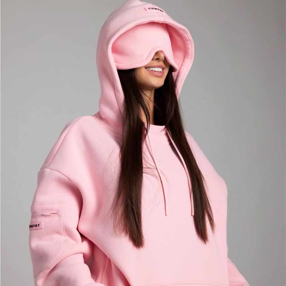 Pink Airplane Mode Travel Hoodie